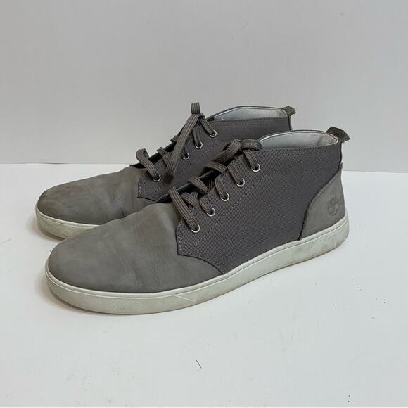Timberland Men's Groveton Sneaker Boots Leather Nubuck Grey Size 11 - Picture 1 of 8